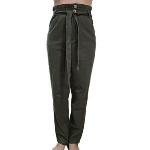 Rebels & Lovers casual pants featuring a flattering paperbag high-rise waist....
